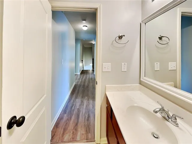 a bathroom with a shower and a toilet