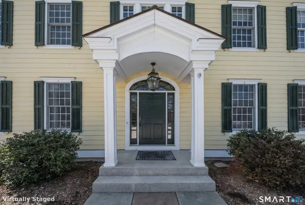 a front view of a house