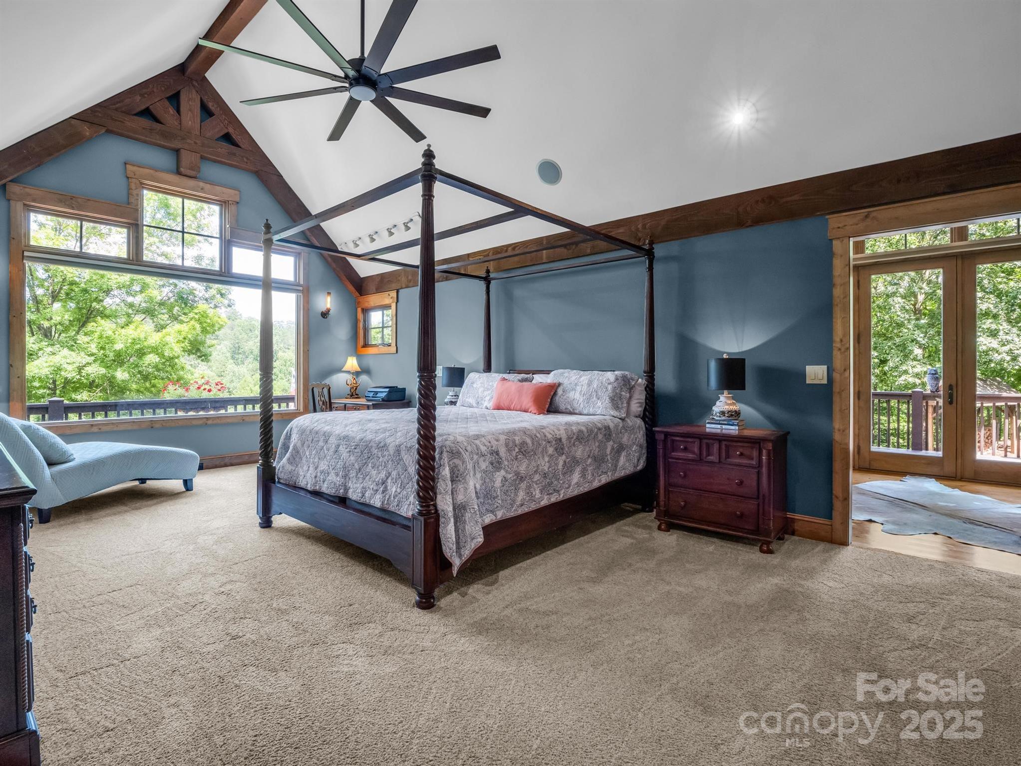 651 V S Dalton Road Rutherfordton, NC 28139 - Photo 23 of 48 a bedroom with a bed and large window