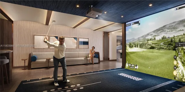 a room with lots of trees