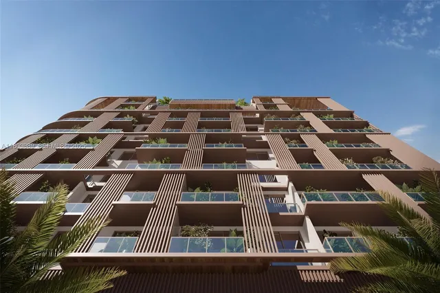 a front view of a building