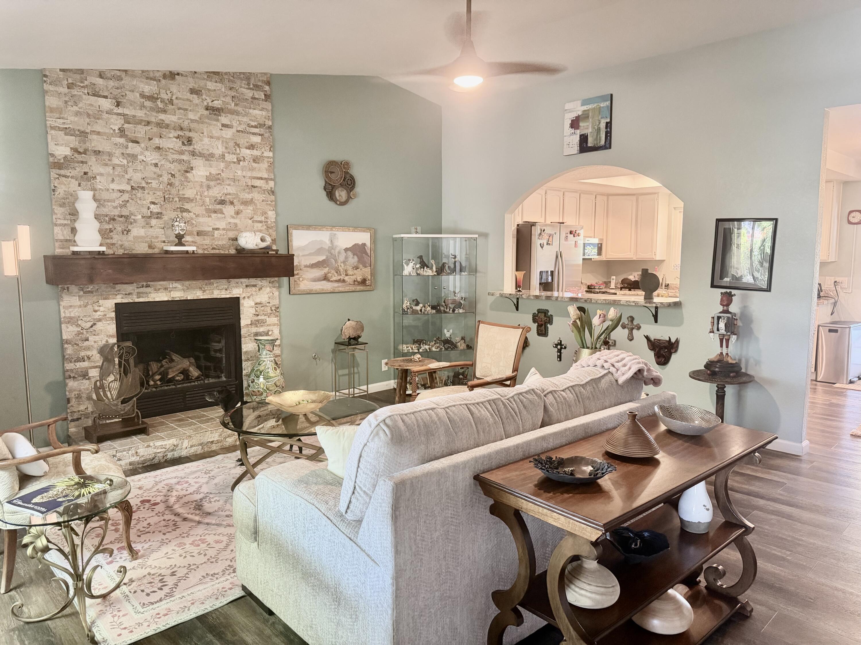 68110 Risueno Road Cathedral City, CA 92234 - Photo 11 of 29 living room with fireplace