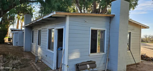 a view of a house with a door