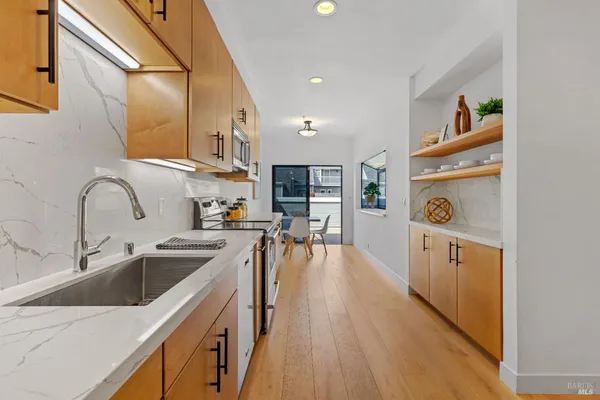 a view of a balcony with lake view