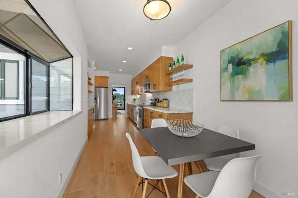 a view of a city from a window