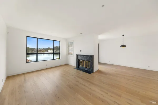 a white bath tub sitting in a bathroom