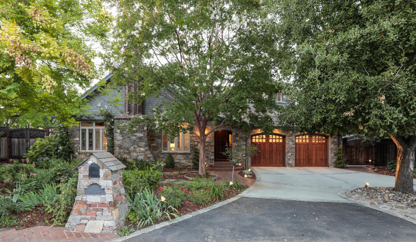 255 Lyell Street Los Altos, CA 94022 - Photo 1 of 50 a front view of a house with garden