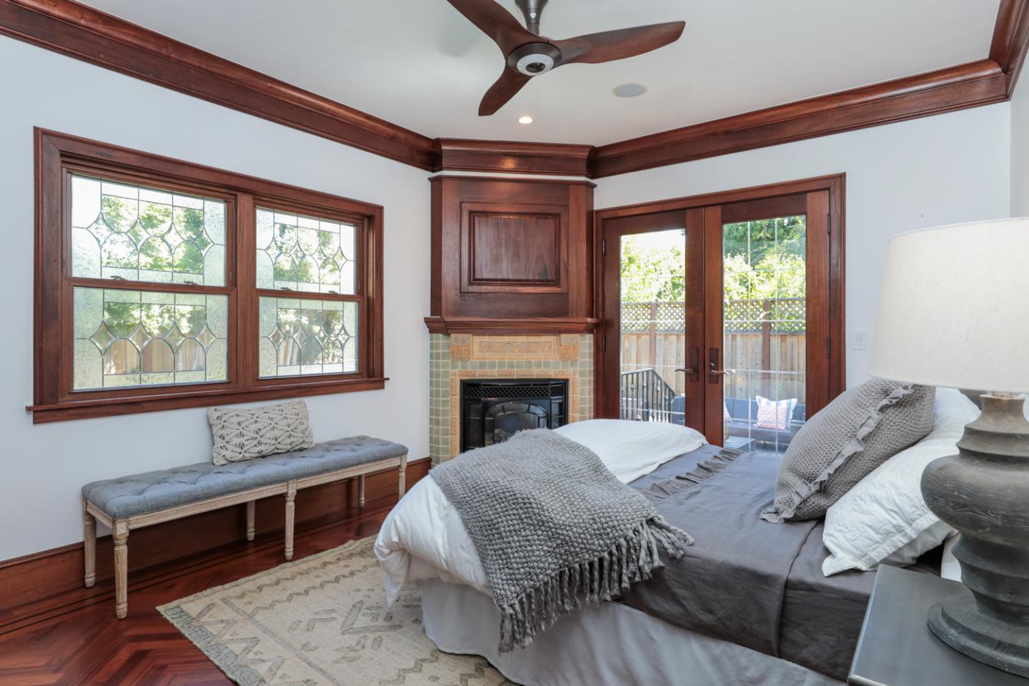 255 Lyell Street Los Altos, CA 94022 - Photo 21 of 50 a bedroom with a bed and a couch