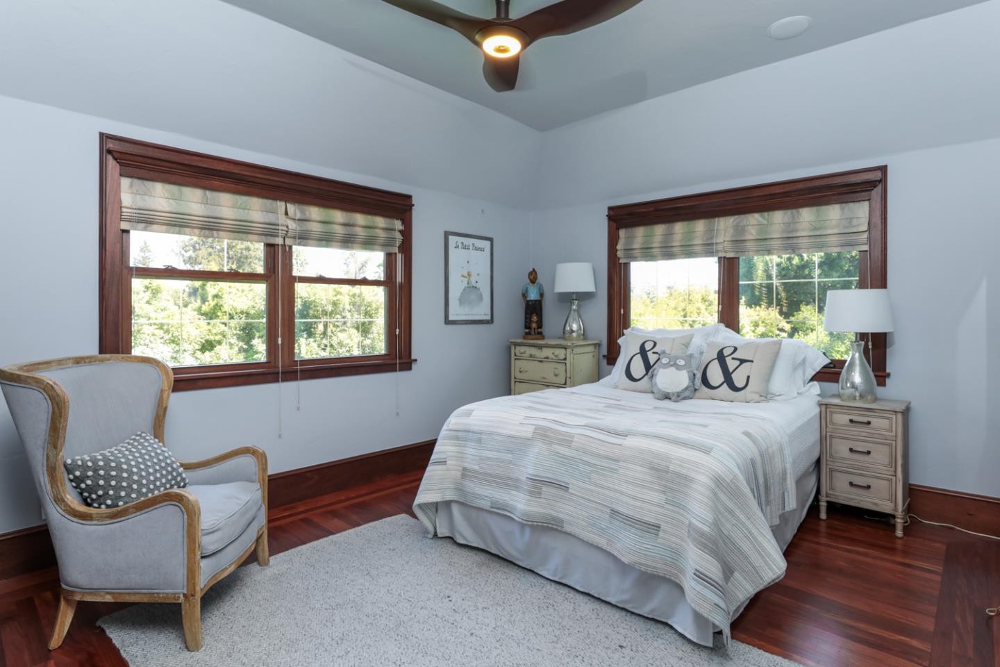 255 Lyell Street Los Altos, CA 94022 - Photo 42 of 50 a bedroom with a bed chair and a window