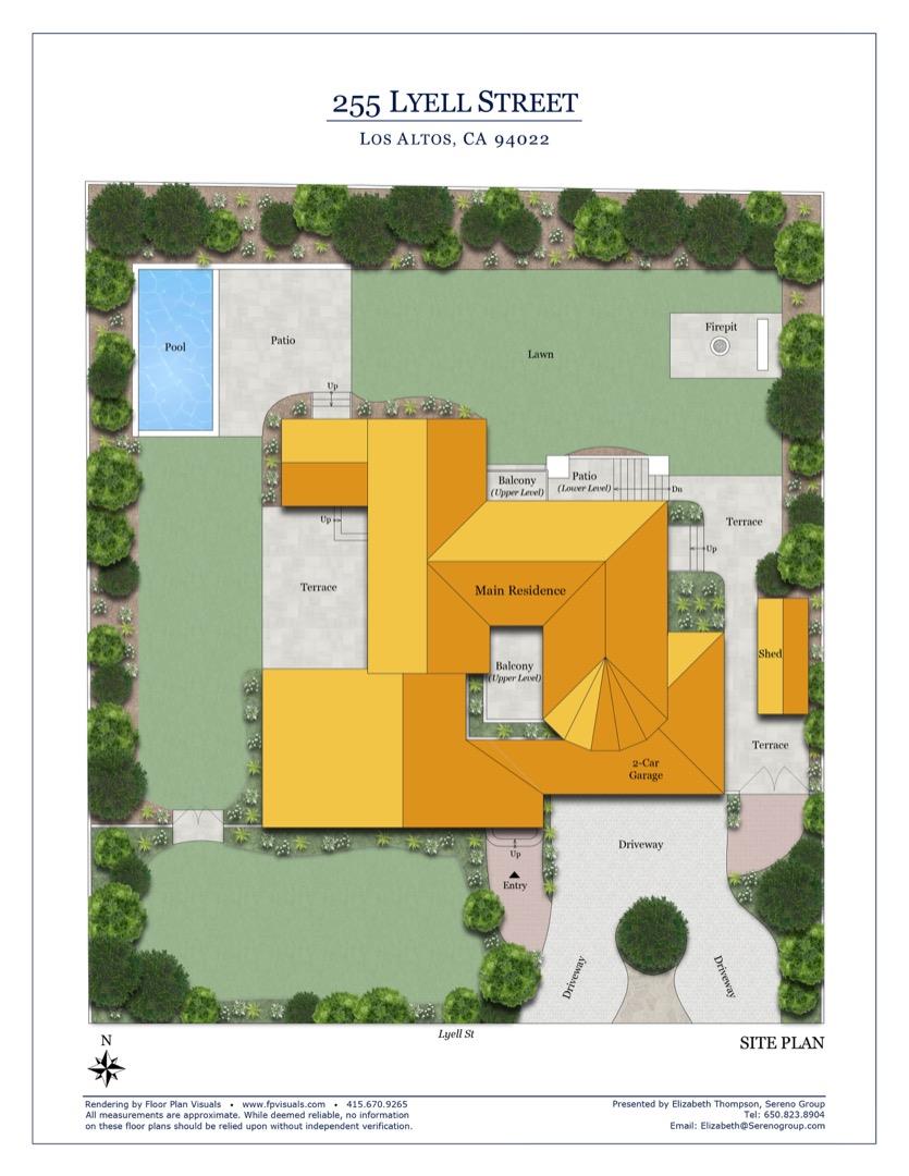 255 Lyell Street Los Altos, CA 94022 - Photo 7 of 50 an aerial view of a house with a yard basket ball court and outdoor seating