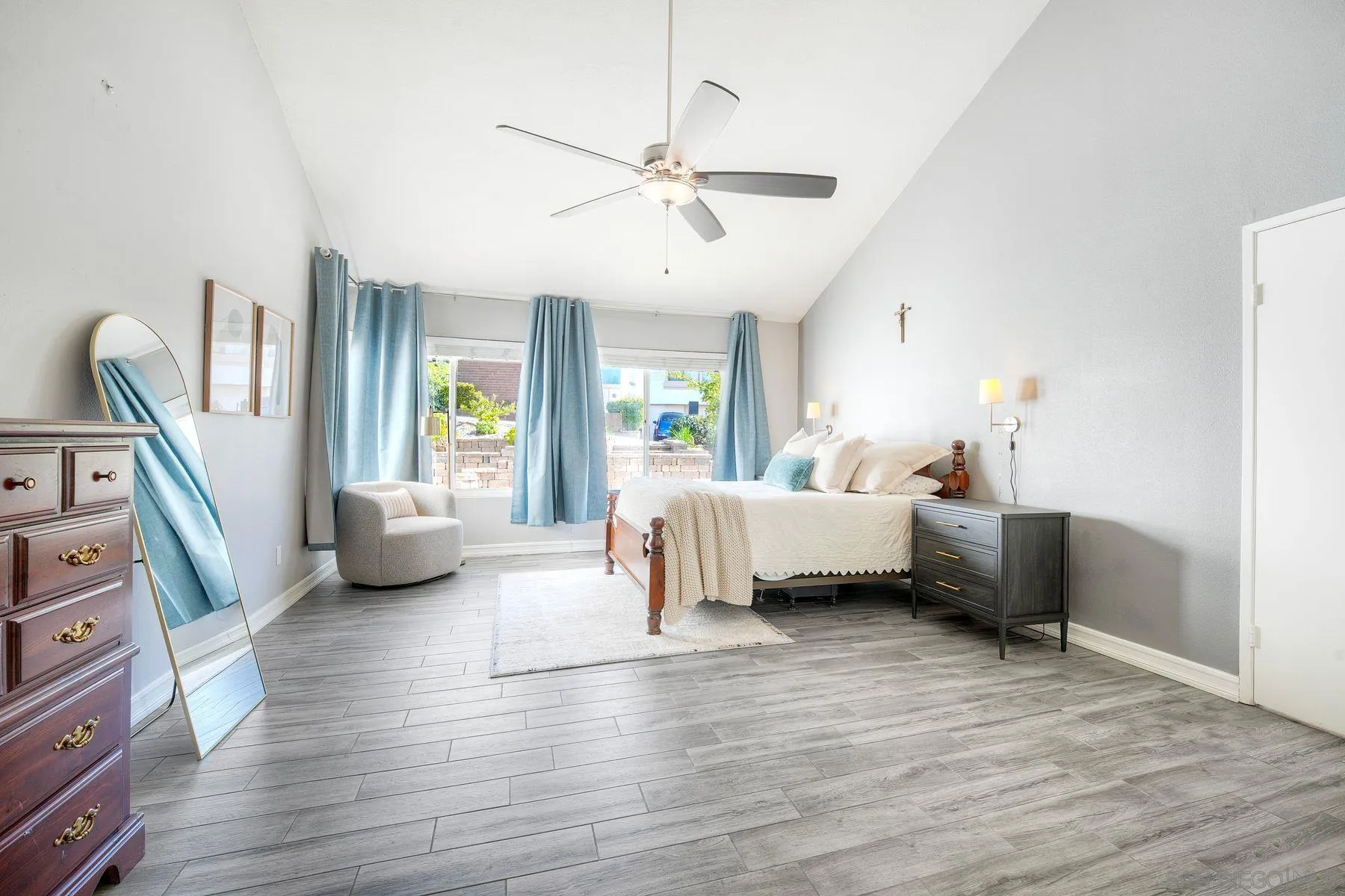 17240 Cuvee Court Poway, CA 92064 - Photo 13 of 62 a bedroom with furniture and a wooden floor
