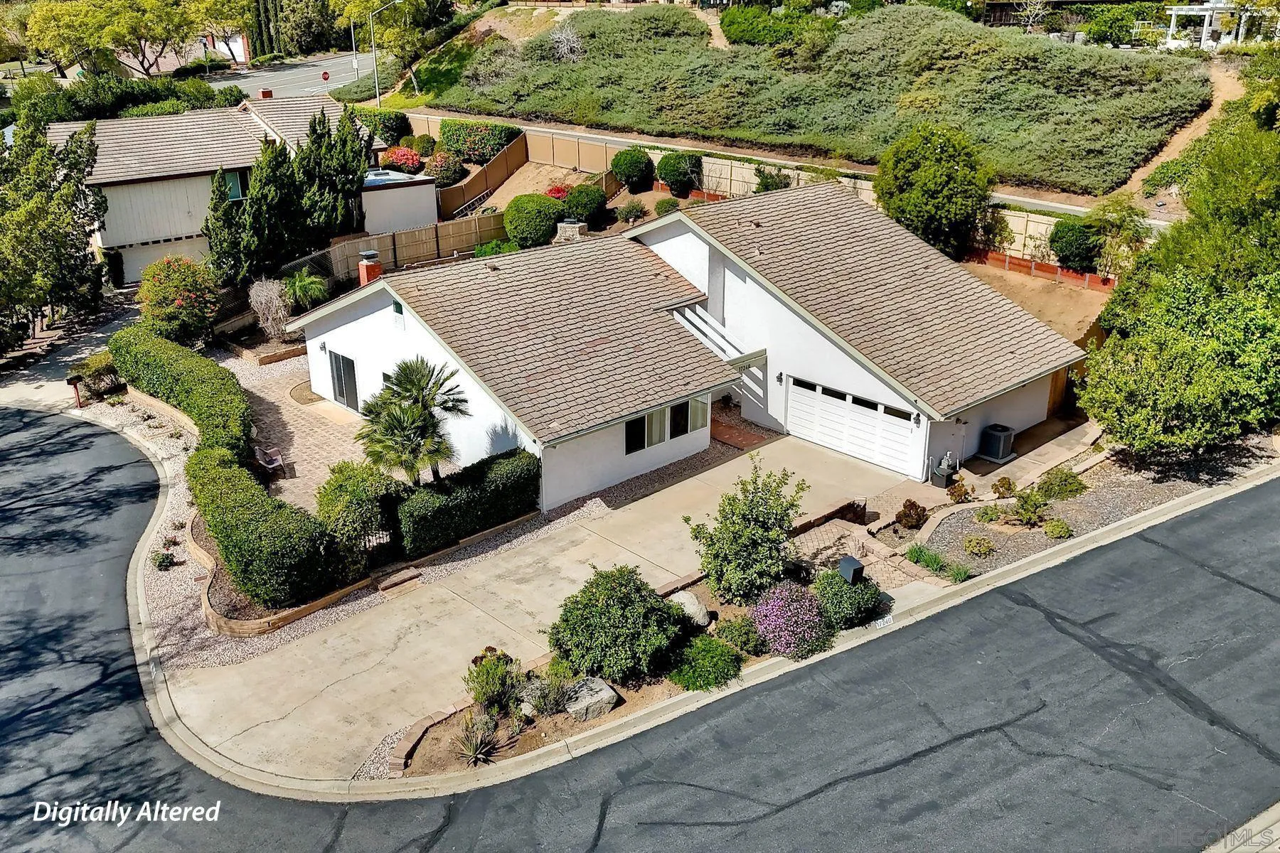 17240 Cuvee Court Poway, CA 92064 - Photo 41 of 62 an aerial view of a house with a yard and potted plants