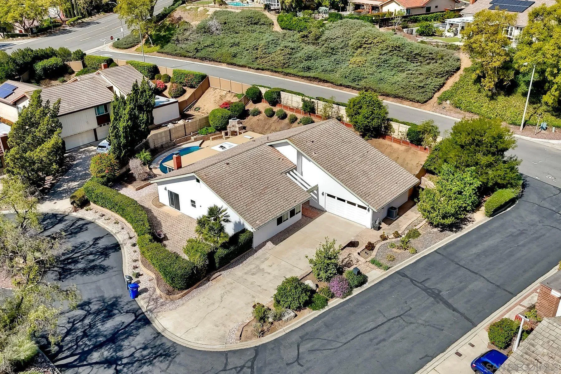 17240 Cuvee Court Poway, CA 92064 - Photo 48 of 62 an aerial view of multiple houses with yard