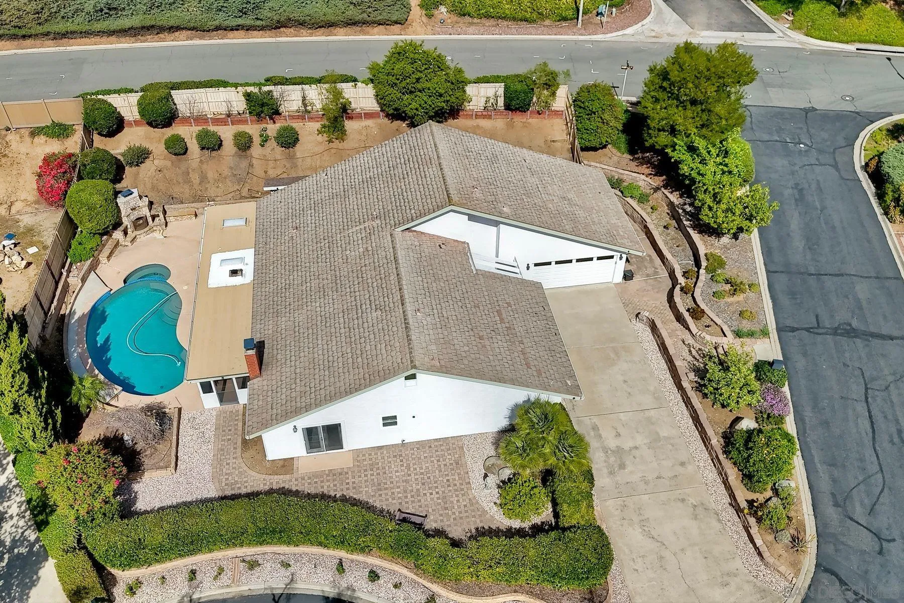 17240 Cuvee Court Poway, CA 92064 - Photo 49 of 62 an aerial view of a house with a yard