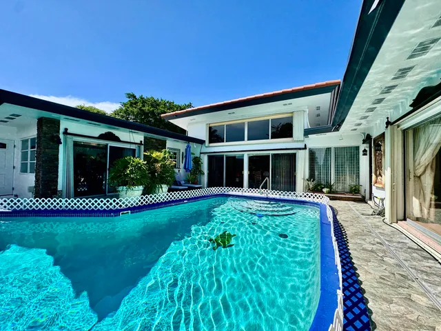 a view of car parked in garage