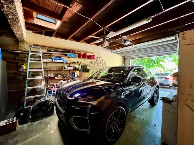 a view of outdoor space with deck and trees