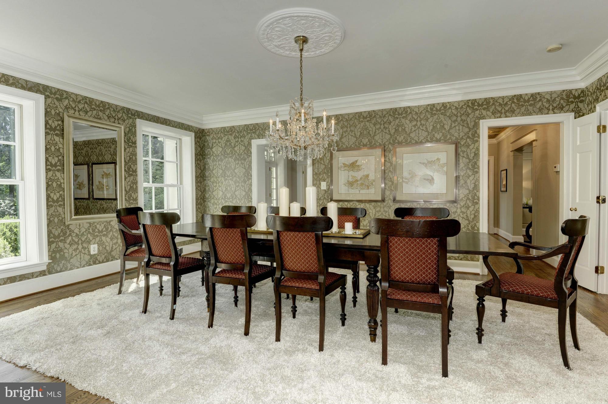 7414 Dulany Drive McLean, VA 22101 - Photo 11 of 30 a view of a dining room with furniture and windows