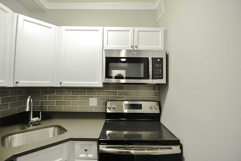 817 West Lakeside Place, Unit 705 Chicago, IL 60640 - Photo 4 of 19 a kitchen with granite countertop a stove and a sink
