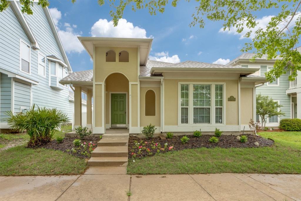 a front view of a house