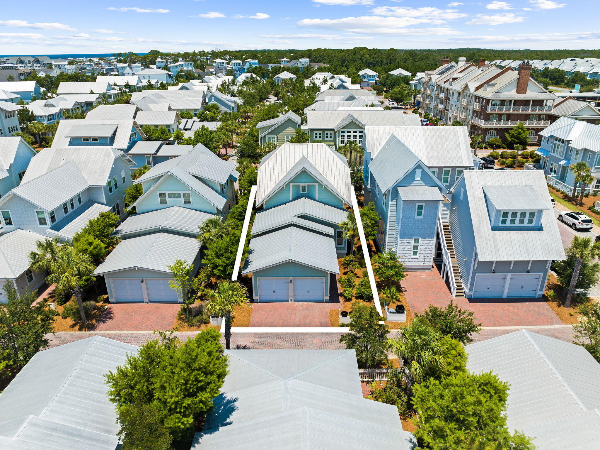 19 West Chester Street Inlet Beach, FL 32461 - Photo 12 of 49 an aerial view of residential houses with outdoor space