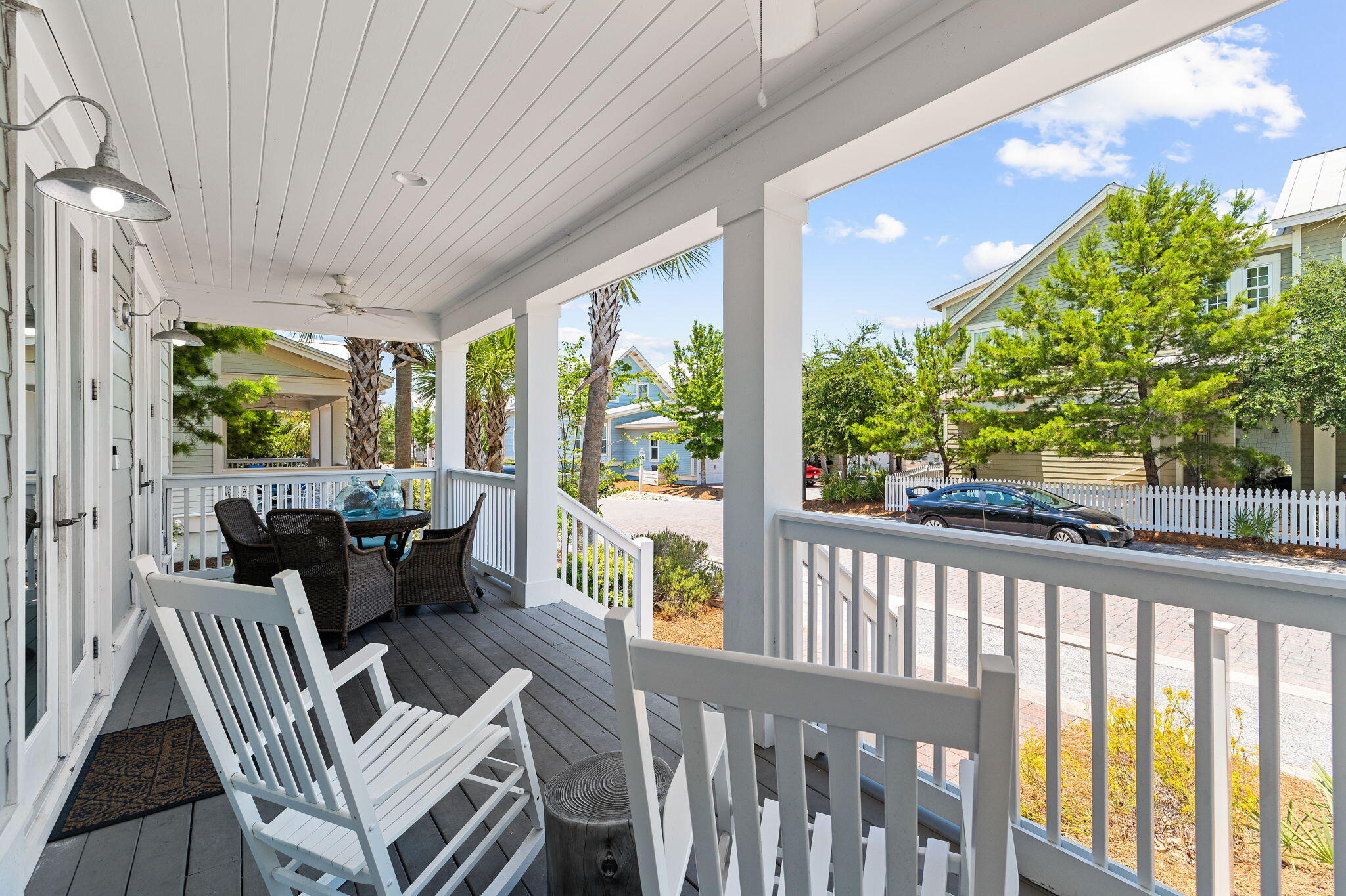 19 West Chester Street Inlet Beach, FL 32461 - Photo 14 of 49 a view of a porch with furniture and garden