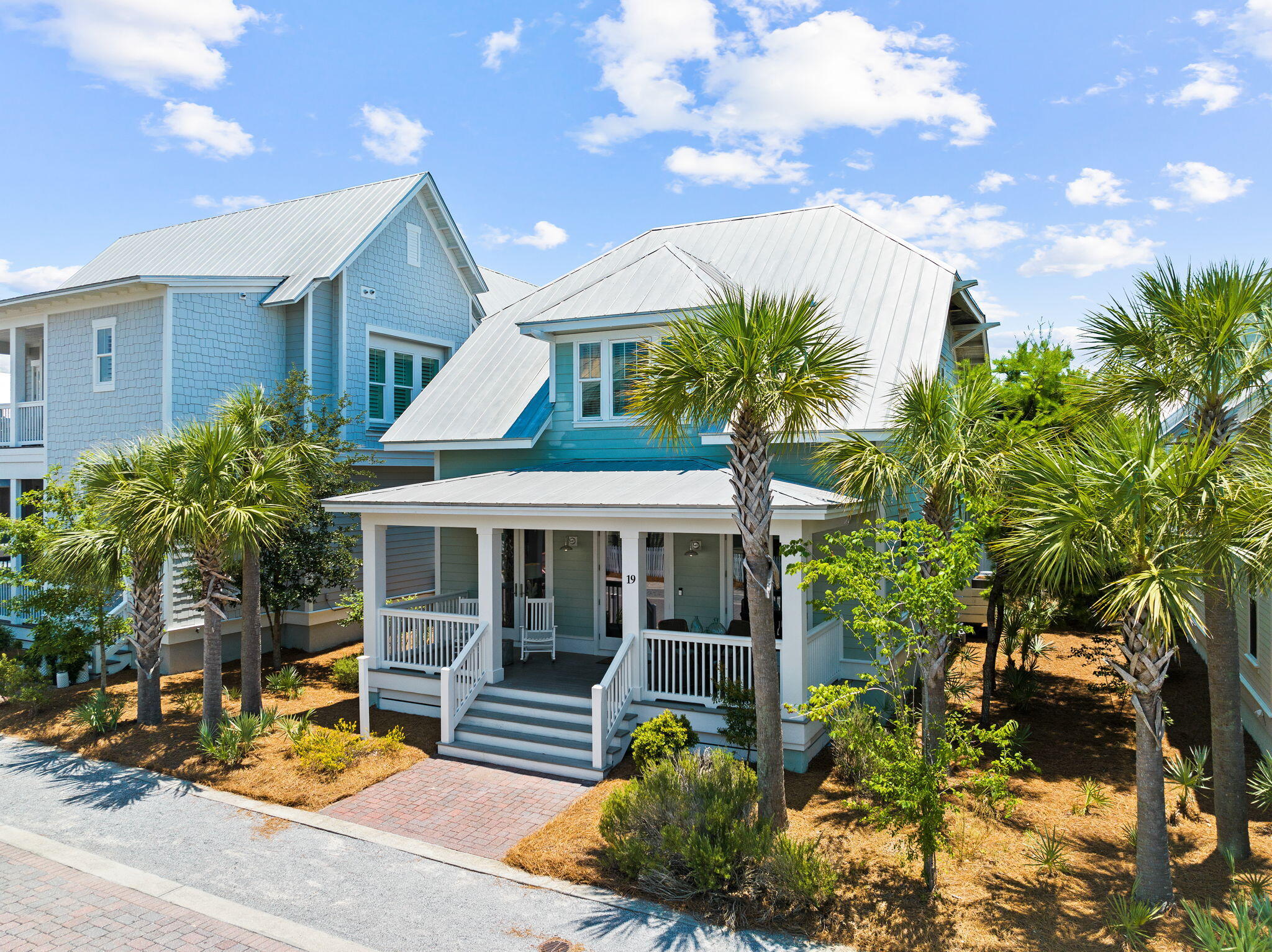 19 West Chester Street Inlet Beach, FL 32461 - Photo 29 of 49 a view of a house with a patio and a yard