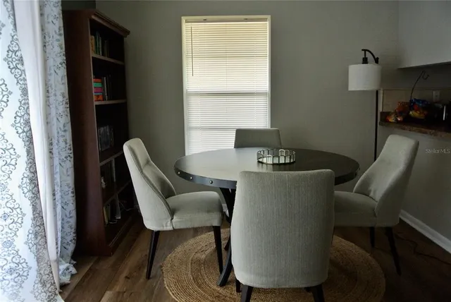 a kitchen with a stove and a microwave