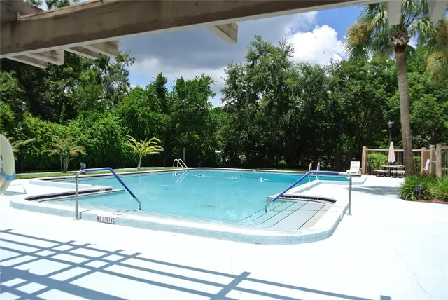 a view of a yard with plants