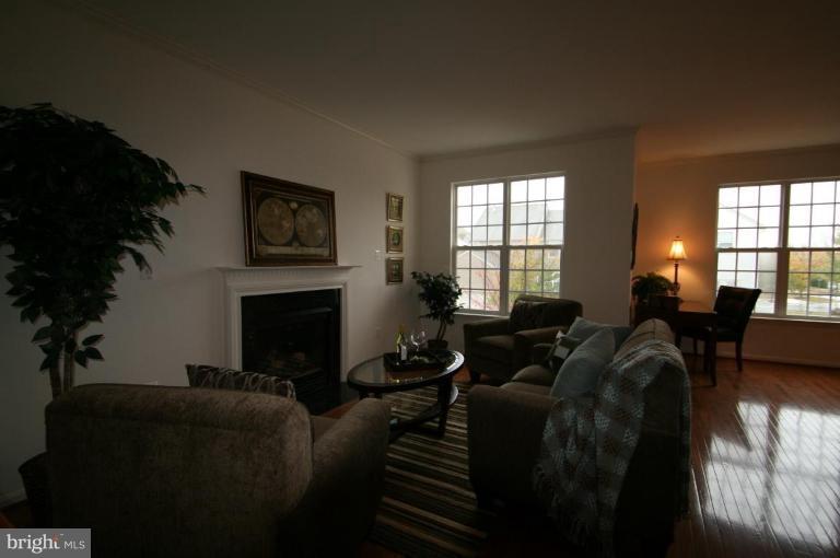 18107 Coachmans Road Germantown, MD 20874 - Photo 3 of 21 a living room with furniture a fireplace and a potted plant