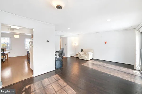 a view of livingroom with furniture and wooden floor