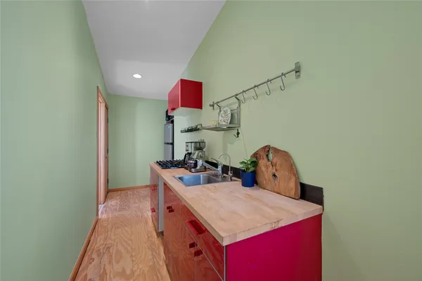 a room with storage and utility