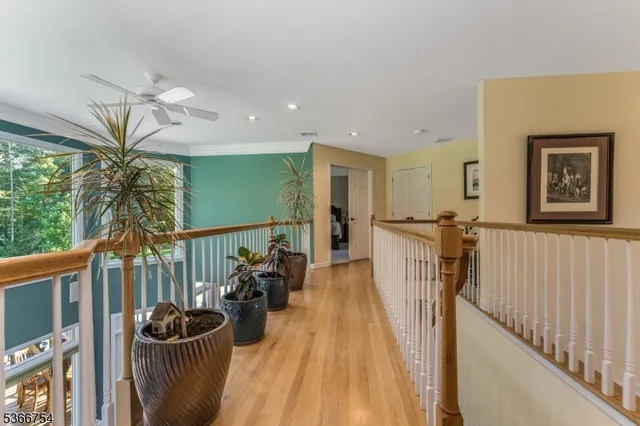 a view of a balcony with furniture