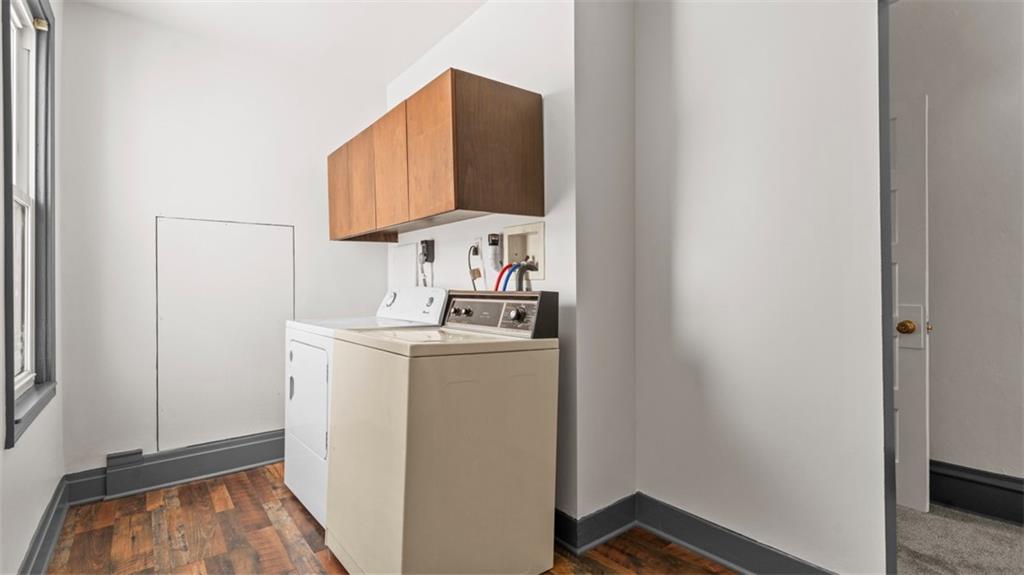 210 19th Street Pittsburgh, PA 15215 - Photo 22 of 33 a utility room with dryer and washer