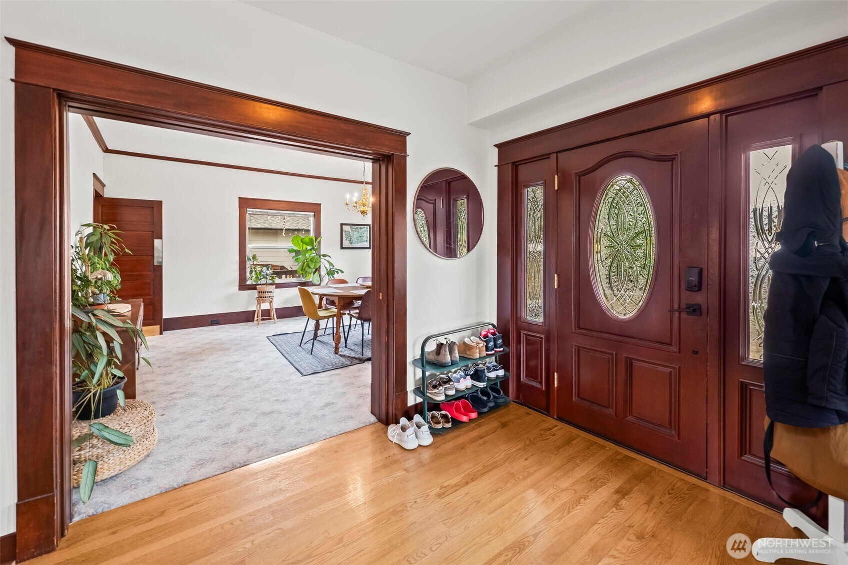 363 Del Monte Avenue Fircrest, WA 98466 - Photo 9 of 39 a view of an entryway with wooden floor