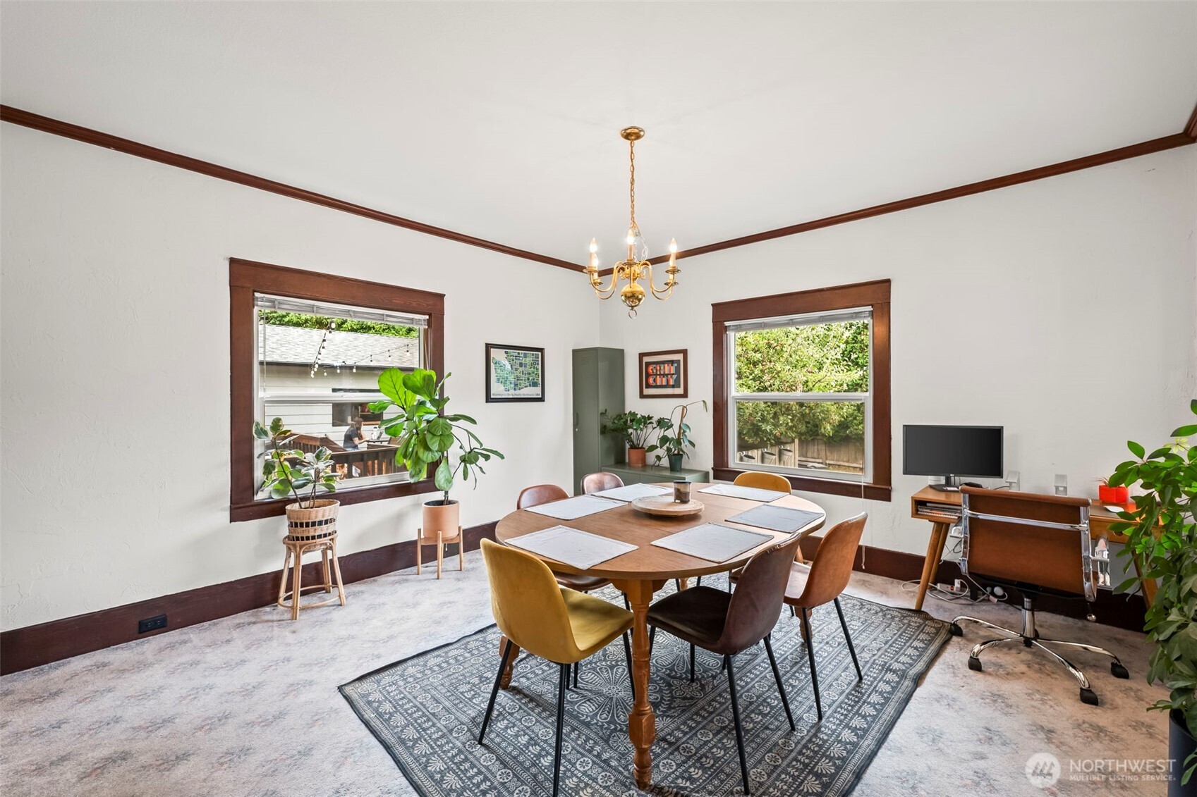 363 Del Monte Avenue Fircrest, WA 98466 - Photo 10 of 39 a view of a dining room with furniture window and outside view