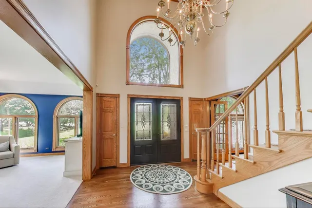a view of a livingroom with furniture and window