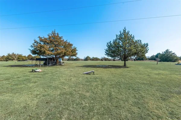 a view of a green field