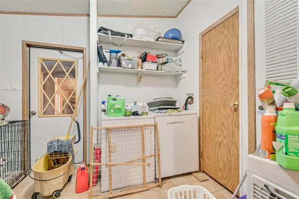 a room with storage and utility