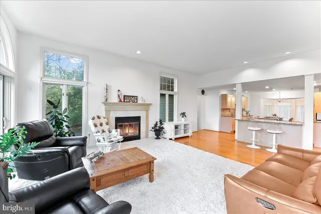 a view of balcony with deck and wooden floor