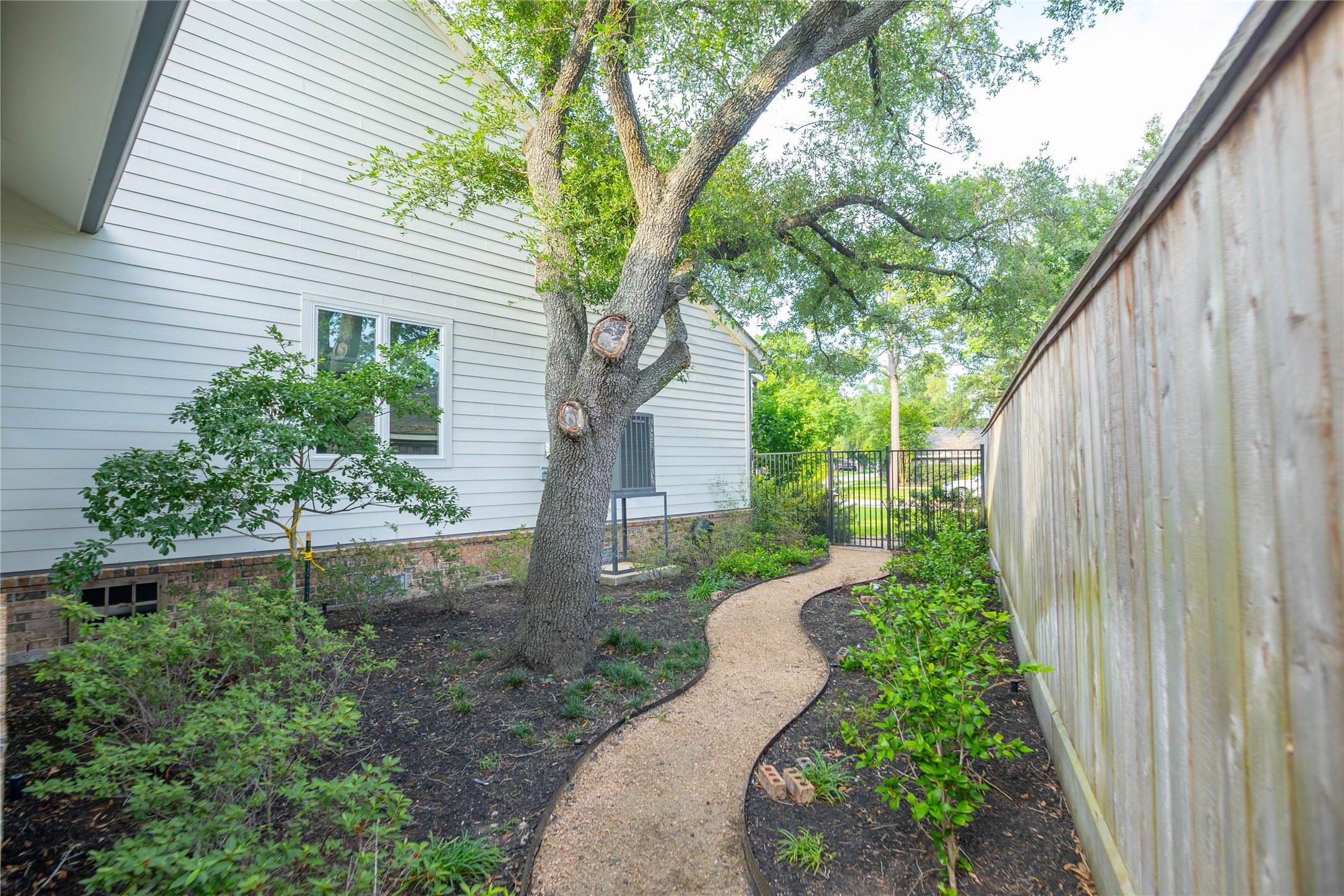 10614 Moonlight Drive Houston, TX 77096 - Photo 25 of 27 a view of a garden with large trees