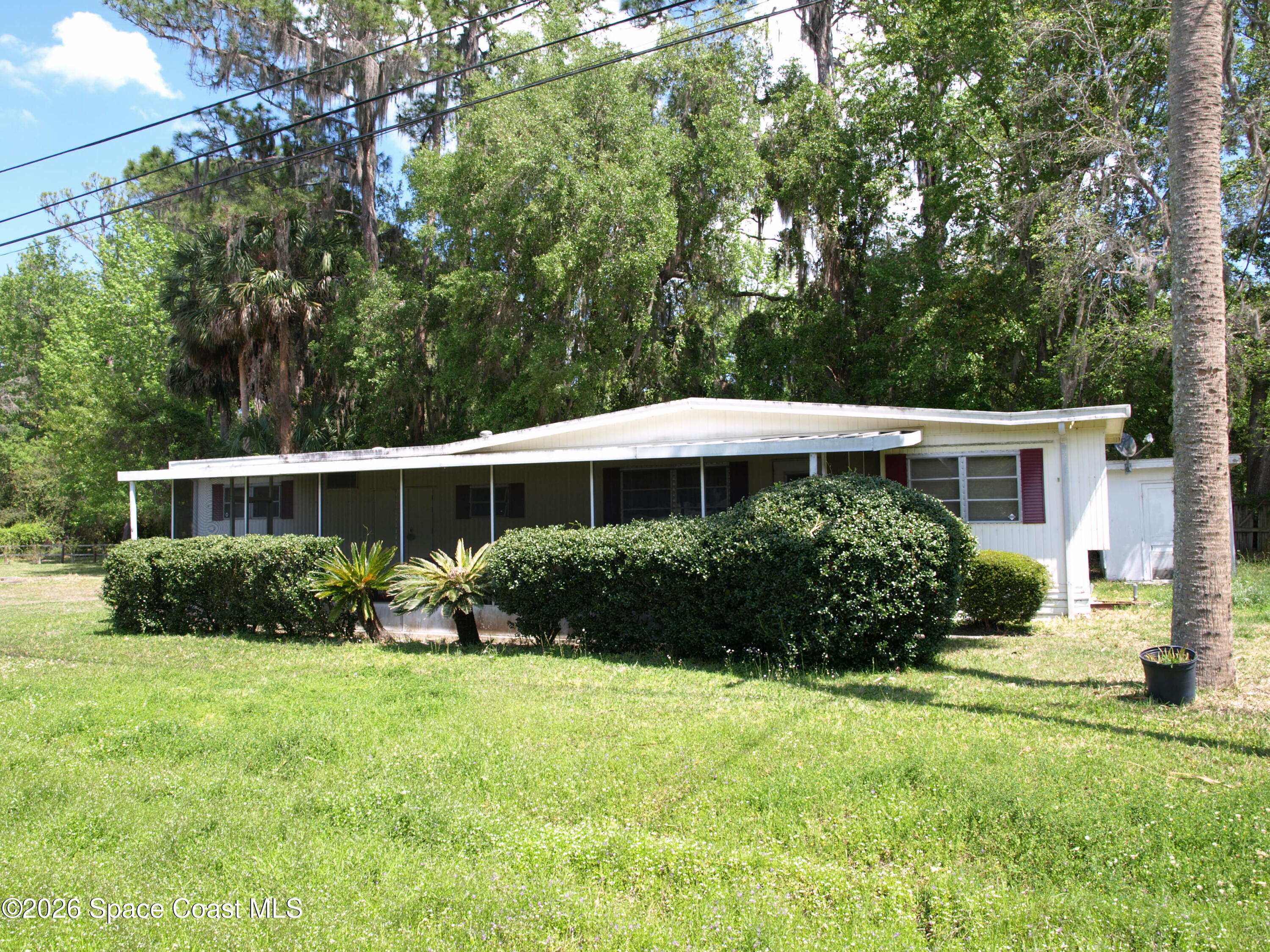 130 Palm Drive Georgetown, FL 32139 - Photo 4 of 23 a front view of a house with a yard and potted plants