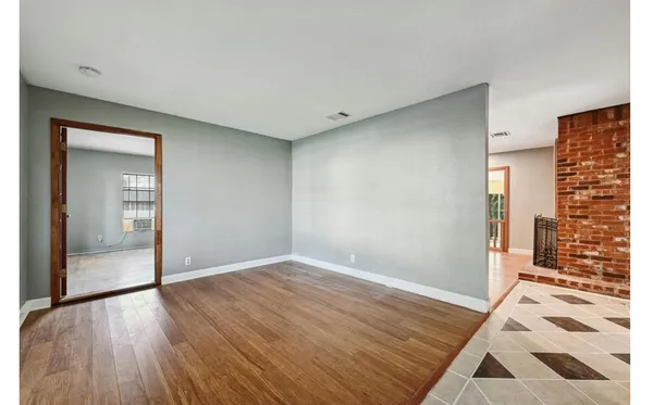 wooden floor in an empty room