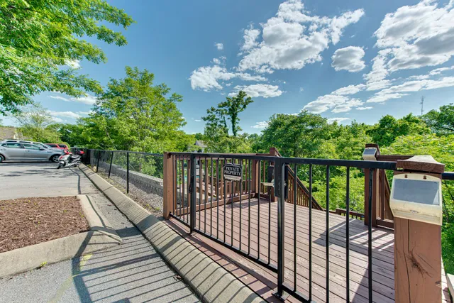 a view of a house with a small yard and a large tree