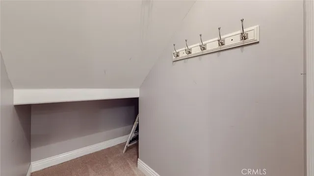 a close up view of staircase