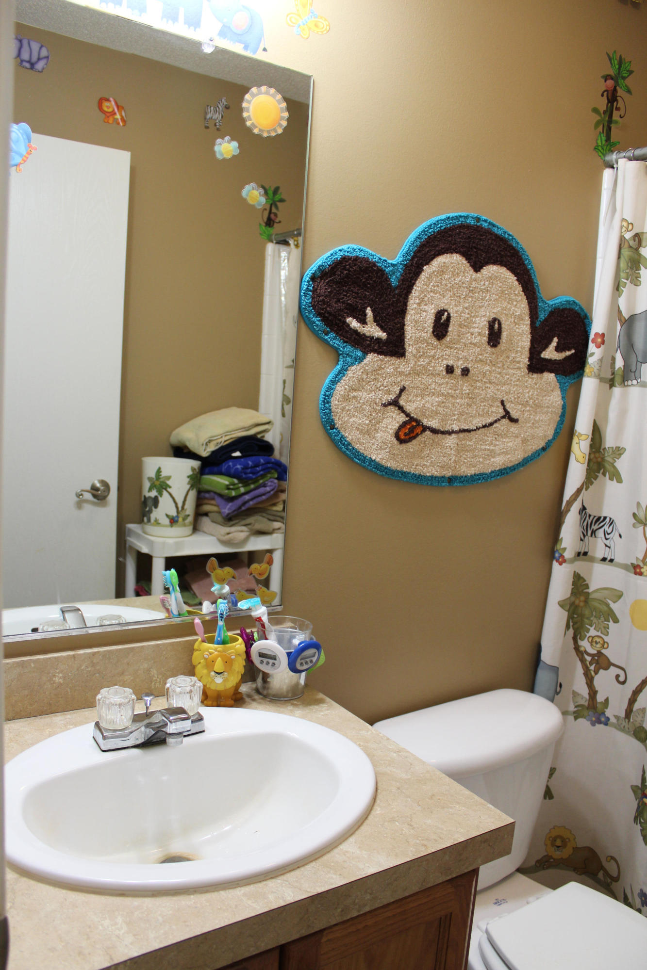 200 Kent Road Wirtz, VA 24184 - Photo 23 of 30 a bathroom with a sink a toilet and a mirror