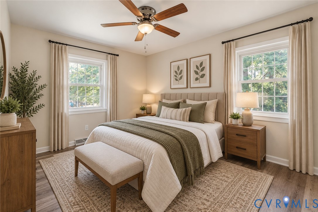 9737 Graves Road Petersburg, VA 23803 - Photo 12 of 41 virtual staged Dual windows with white trim, wood-