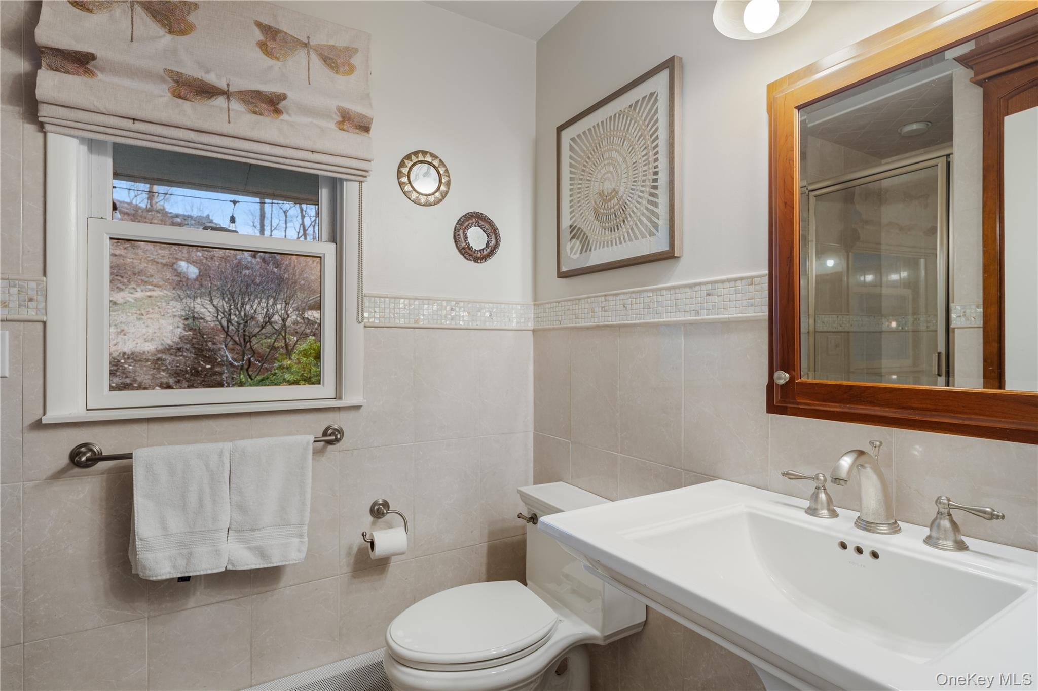 39 Mayberry Road Chappaqua, NY 10514 - Photo 35 of 44 a bathroom with a toilet a sink and a mirror