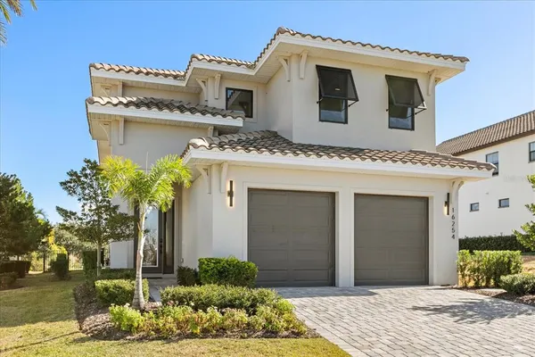 a front view of a house