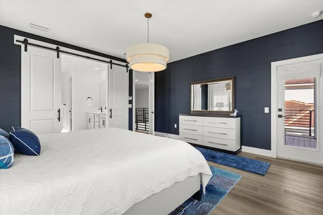 a view of a city and ocean view