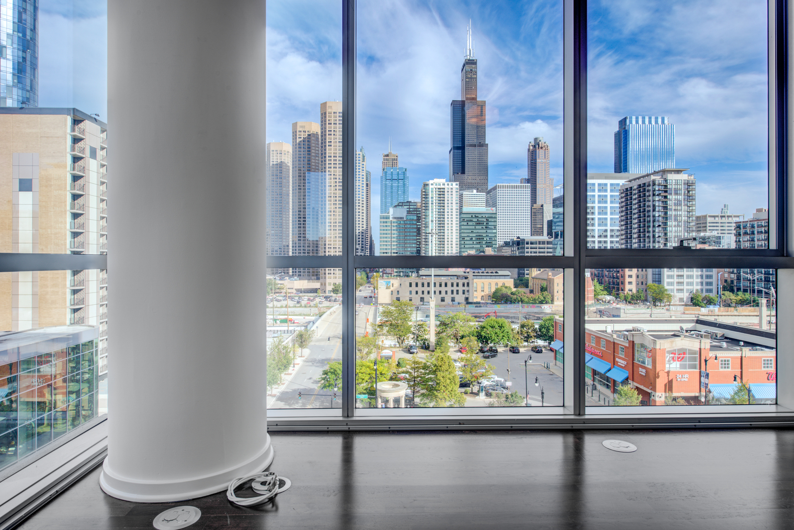 123 South Green Street, Unit 803B Chicago, IL 60607 - Photo 3 of 32 a view of a city from a window